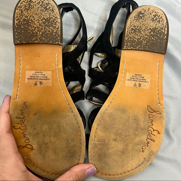 Black gladiator Sandals Sam Edelman size 7 - Picture 6 of 7